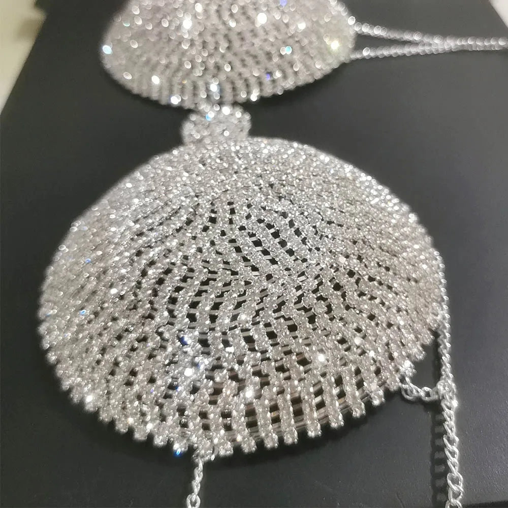 Circle Crystal Bra Top