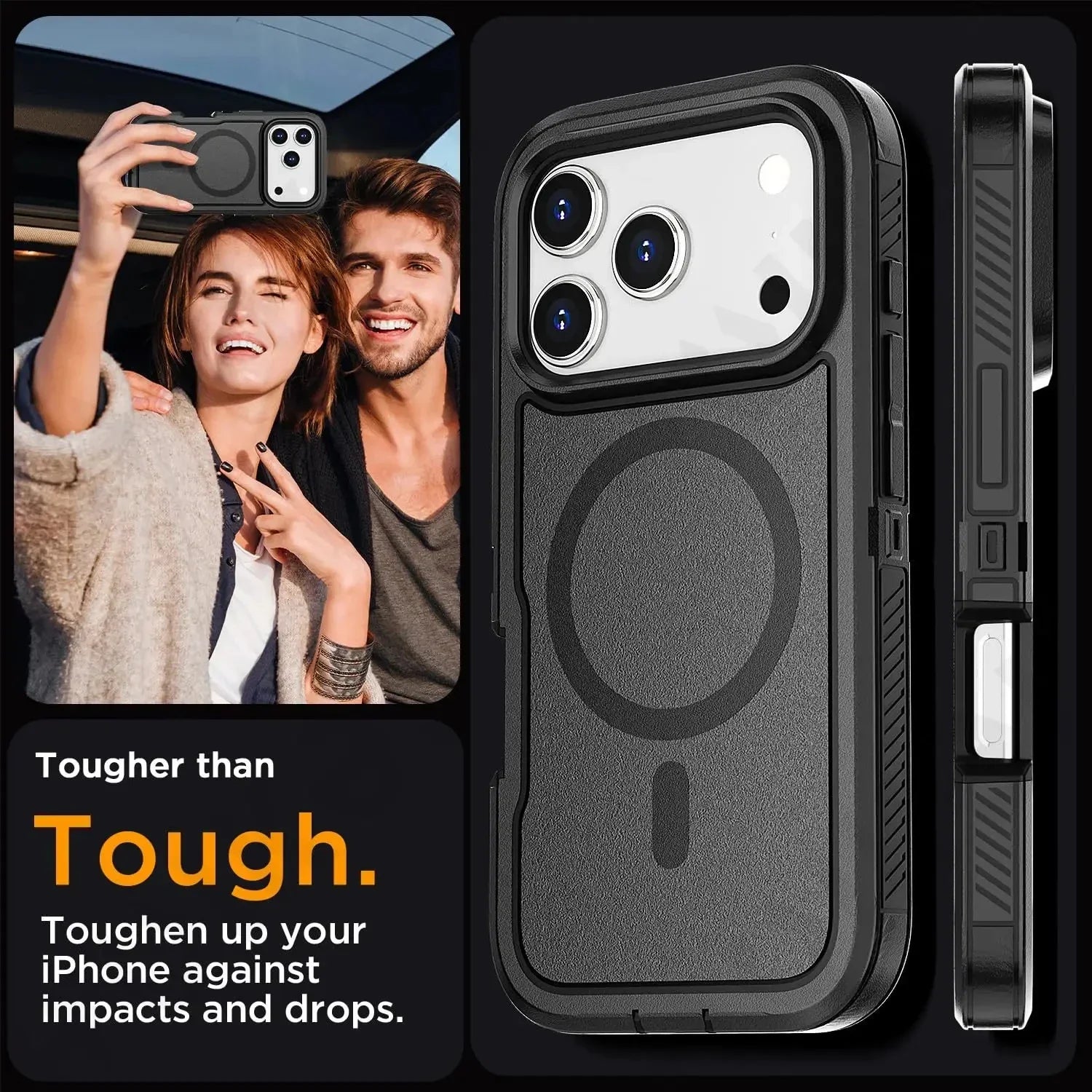 Case For iPhone 17 16 15 14 13 12 11 Pro XR Max Plus Heavy Duty Shockproof Anti-Scratch Rugged Protective with Kickstand Cover