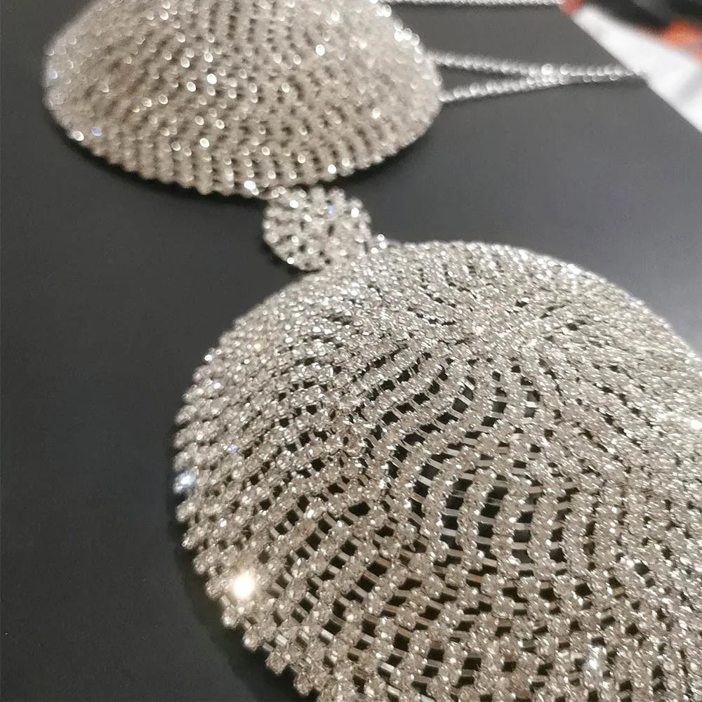 Circle Crystal Bra Top