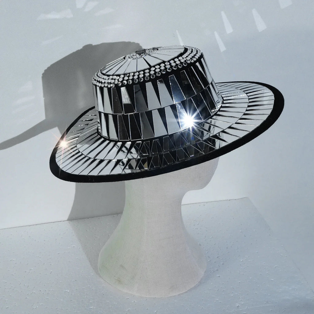 Jazz Mirrored Drag Queen Showgirl Hat