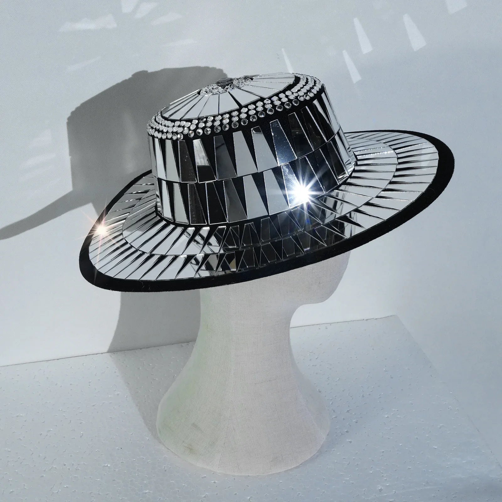 Jazz Mirrored Drag Queen Showgirl Hat