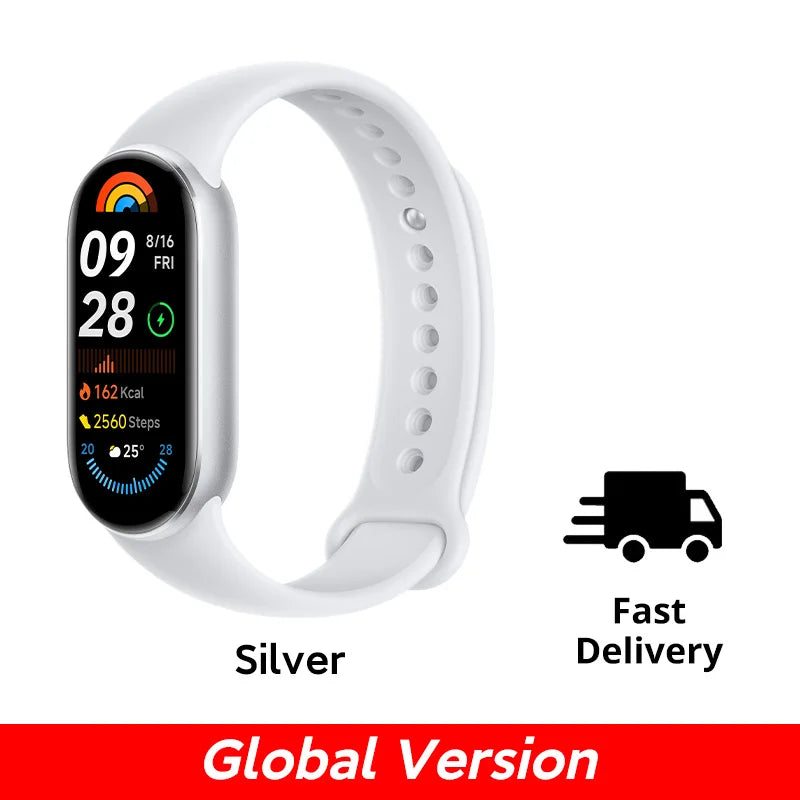 Global Version Xiaomi Smart Band 9 150+ Sports Modes Sleep Monitoring 1.62" AMOLED Display 21-day Battery Life