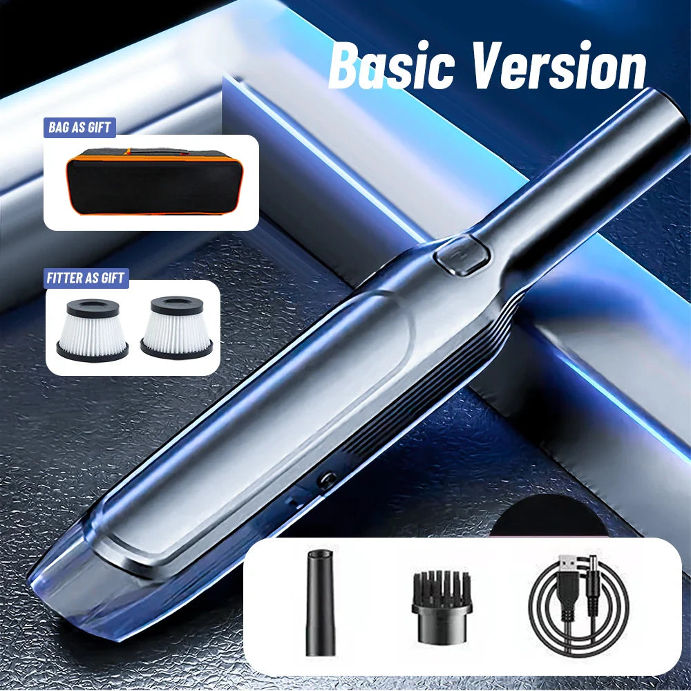 Car Vacuum Cleaner Strong Wireless Handheld for Home Appliance Cleaning Machine Portable Dust Catcher  Auto Robot Car Accessories