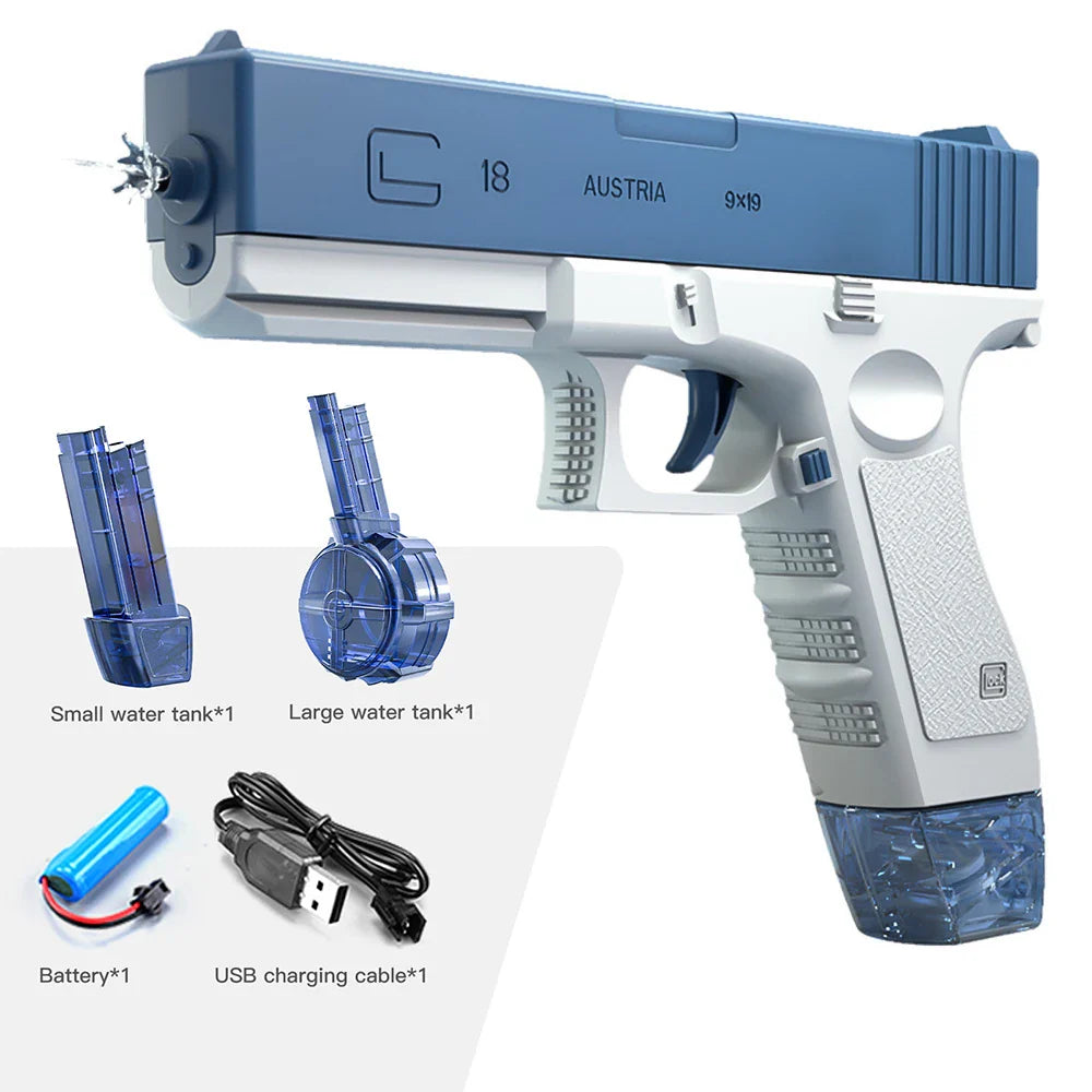 New Water Gun Electric M416 Pistol Shooting Toy Full Automatic Summer Beach Outdoor Fun Toy For Children Boys Girls Adults Gift