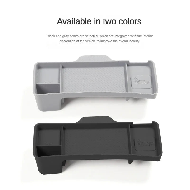 For Tesla Model Y Juniper 2025 Model 3 Highland 2024 Dashboard Storage Tray Silicone Center Console Screen Rear Phone ETC Box