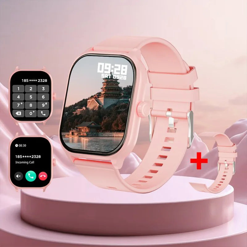 Smart Watch Ftiness Tracker 2.01" Bluetooth Call SmartWatch for Men Women Kids Watch Pedometer IP68 Waterproof 123 Sports Modes