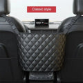 Car Middle Seat Storage Net Large Capacity Leather Bag Seat Back Storage Bag Car Chair Back Supplies Storage Goods Hanging Bag