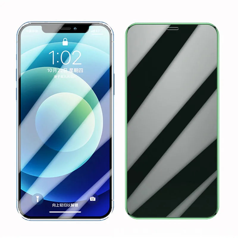 Luminous Tempered Glass For iPhone 13 Pro Max Screen Protector Glowing Protective Glass For iPhone 15 16 Pro Max 13 Mini Glass