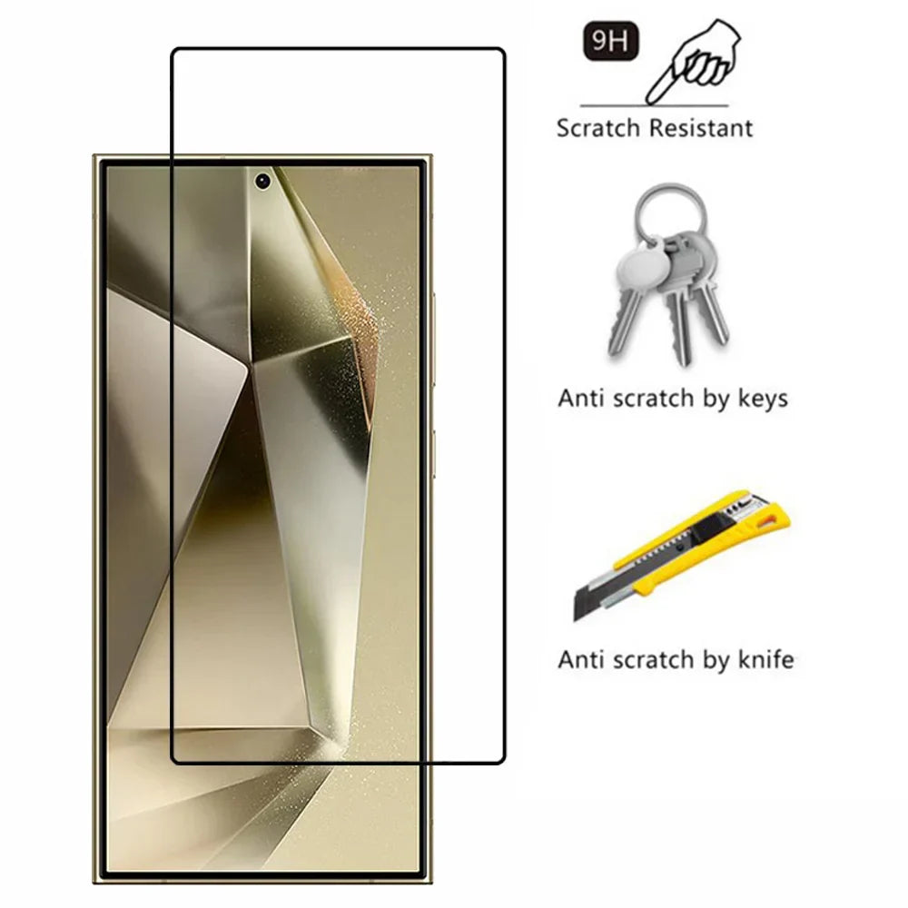 Tempered Glass For Samsung Galaxy S25 S24 Ultra Screen Protector & Camera Film Samsung S24 Ultra Front Glass S25 Plus Film