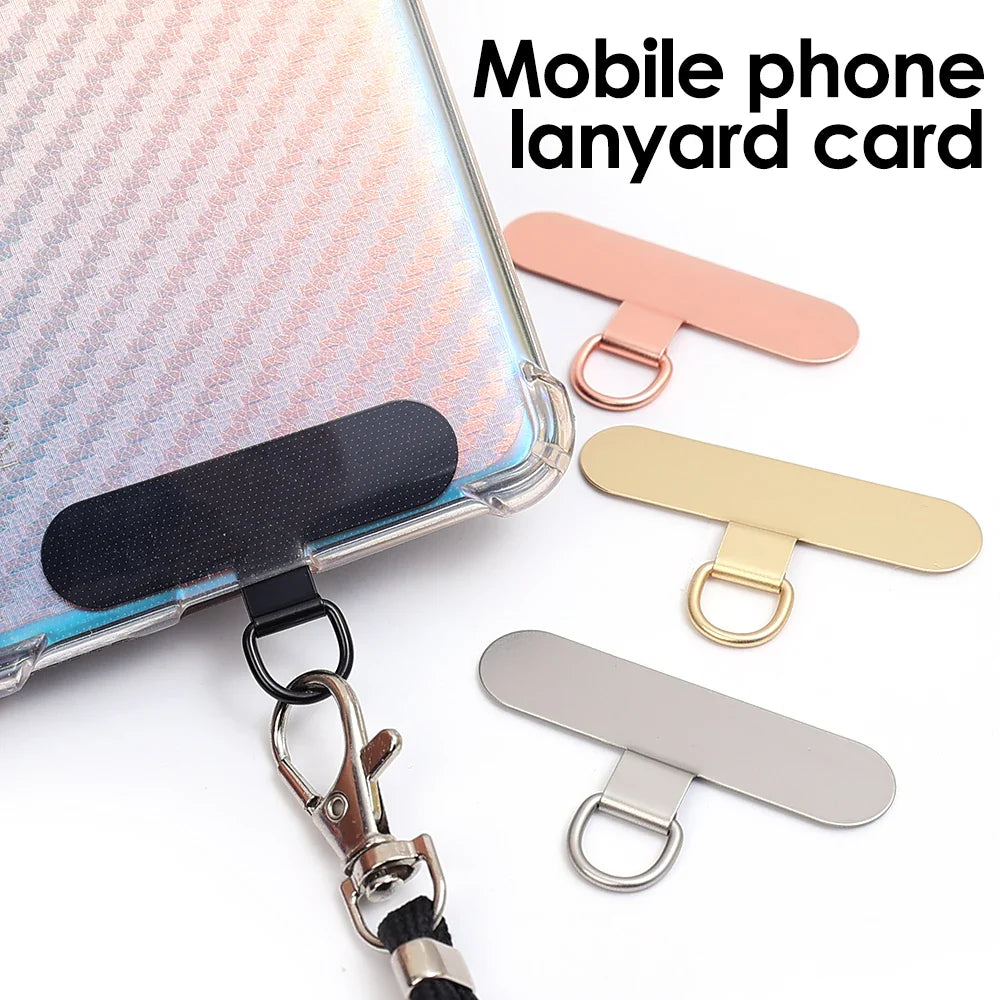 4/2/1PCS Universal Metal Phone Tether Tab Ultra-thin Stainless Steel Replacement Phone Lanyard Straps Cards Hanging Cord Tab