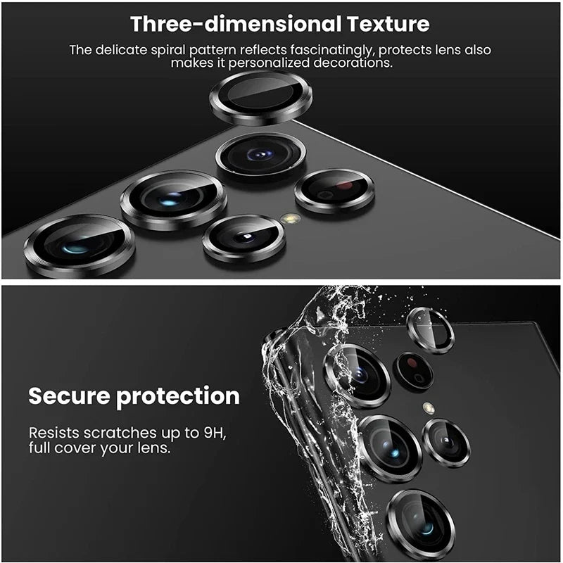 Metal Camera Protector For Samsung Galaxy S24 Ultra S24+ s24plus Alloy Ring lens Glass For Galaxy S24ultra Cap
