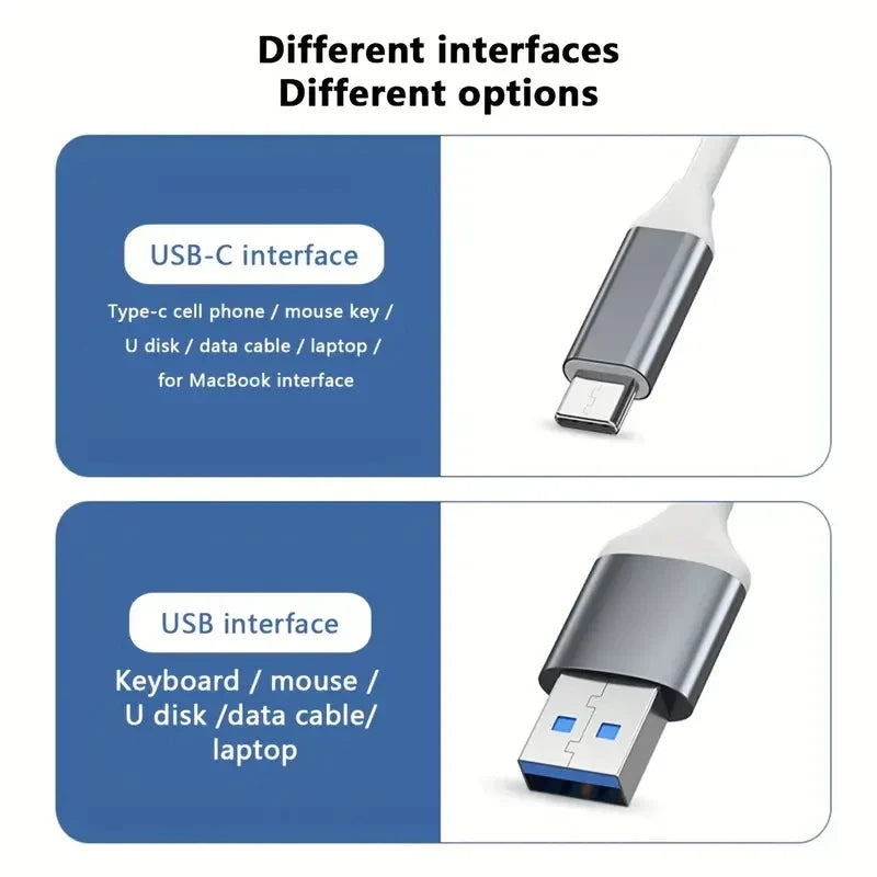 USB HUB 3.0  Extender 4 Port Splitter Adapter OTG Docking Station For Phone Macbook Pro 13 15 Air PC Laptop Computer Hub