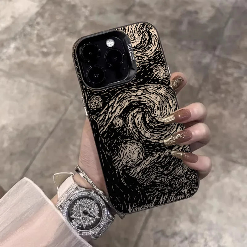 Cry of the Night Phone Cases For IPhone 15 Pro Max 11 12 13 14 Pro Max X XR XSMax 7/8 15 Plus Laser Plated Silicone Bumper Cover