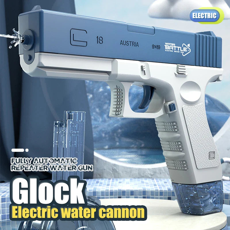 Electric Water Gun, Automatic Squirt Guns Water Pistol  Large Capacity Summer Outdoor Beach Swimming Pool Party Toy