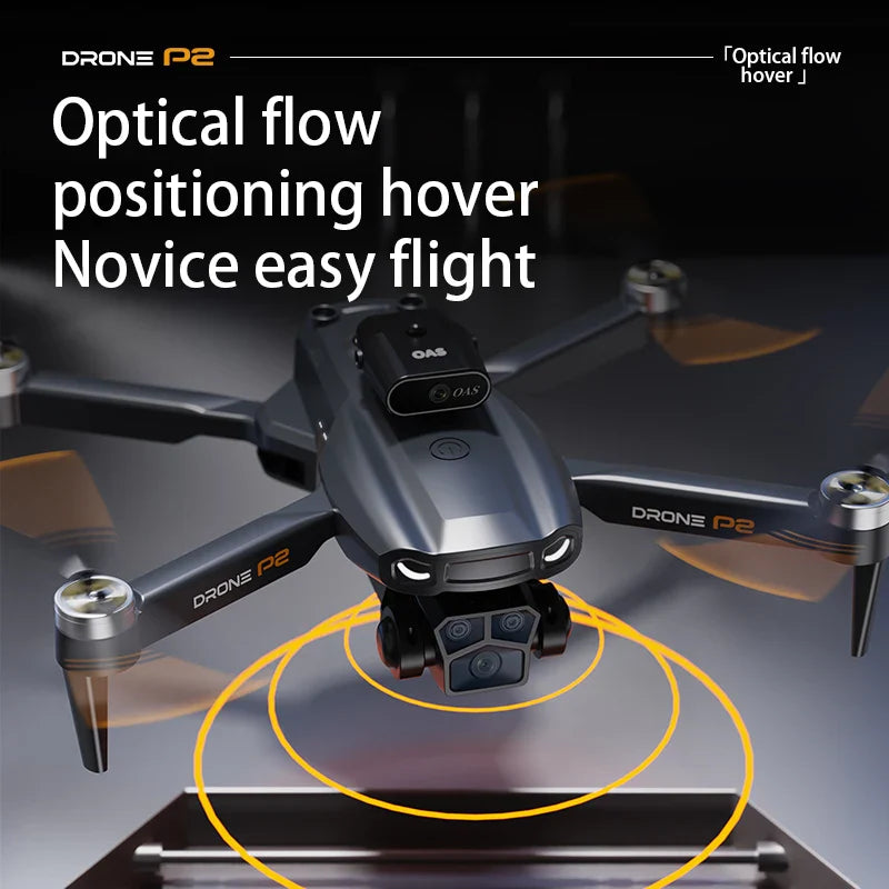 KBDFA P2 RC Drone Profesional Dual HD Camera Aerial Photography FPV Helicopters Obstacle Avoidance Foldable RC Quadcopter Toys