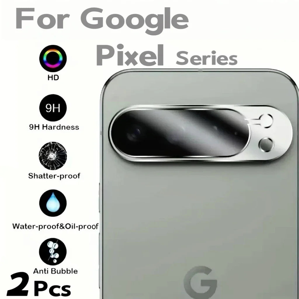 2Pcs Tempered Glass Camera Lens Protector For Google Pixel 9 Pro XL 8 7 6 6A 7A 8A Fold Scratch Resistant HD Clear