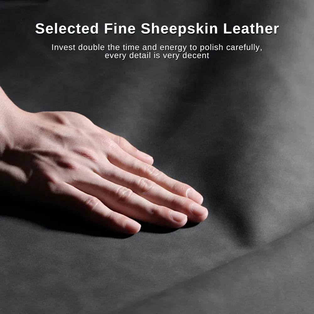 For Samsung Galaxy Zfold4 Zfold3 Zfold Z Fold 5 4 3 Fold5 Fold4 Fold3 5G Silicone Shockproof Bumper Sheepskin Leather Case