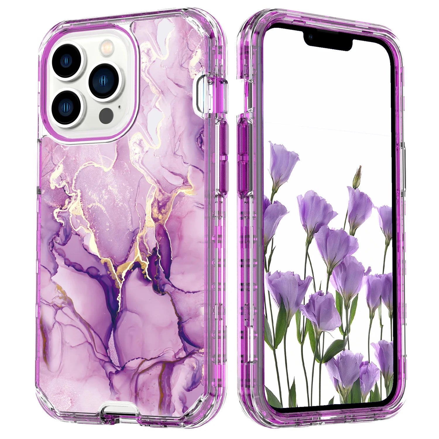Plating Marble Phone Case for iPhone 16 14 13 11 12 15 Pro Max Plus Heavy Duty Shockproof Protective Luxury Cover