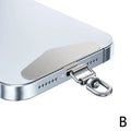 Upgrated 360 Rotatable Stainless Steel Phone Tether Tab Metal Patch Gasket Cellphone Lanyard Safety Connecter Piece New