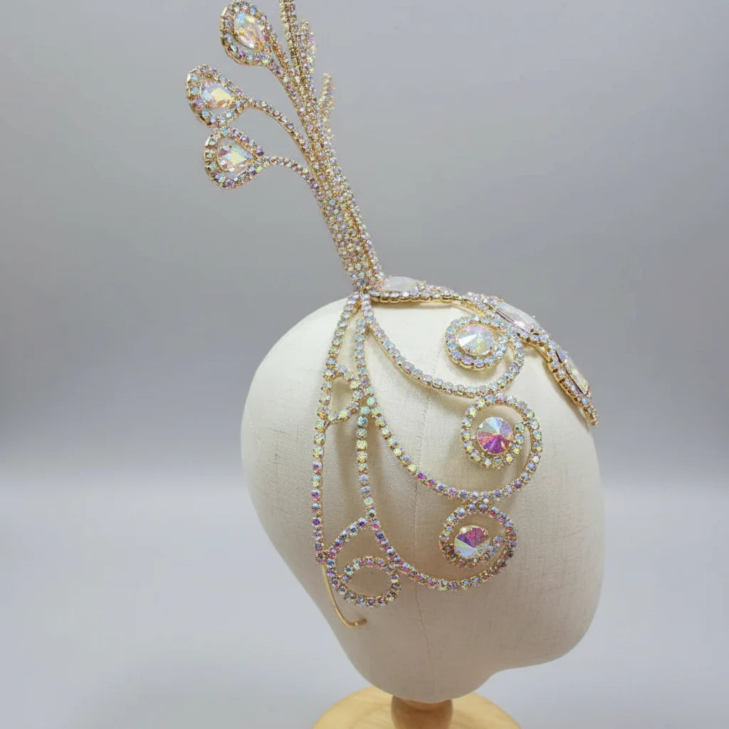 Rhinestone Tall Headpiece Base