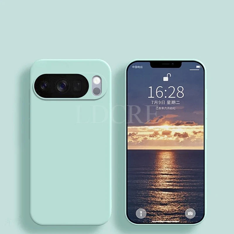 Liquid Silicone Plain Cover For Google Pixel 10 Pro Case Pixel 10 Pro Cover TPU Rubber Phone Protect Case Pixel 10 Pro X6 Cover