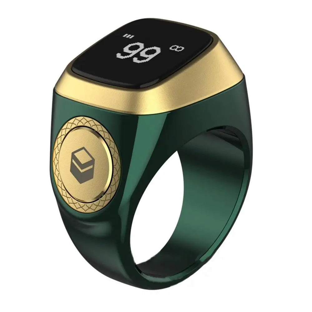 22/18mm Iqibla Smart Tasbih Tally Counter for Muslims Zikr Ring Digital Tasbeeh 5 Prayer Time Vibration Reminder Waterproof
