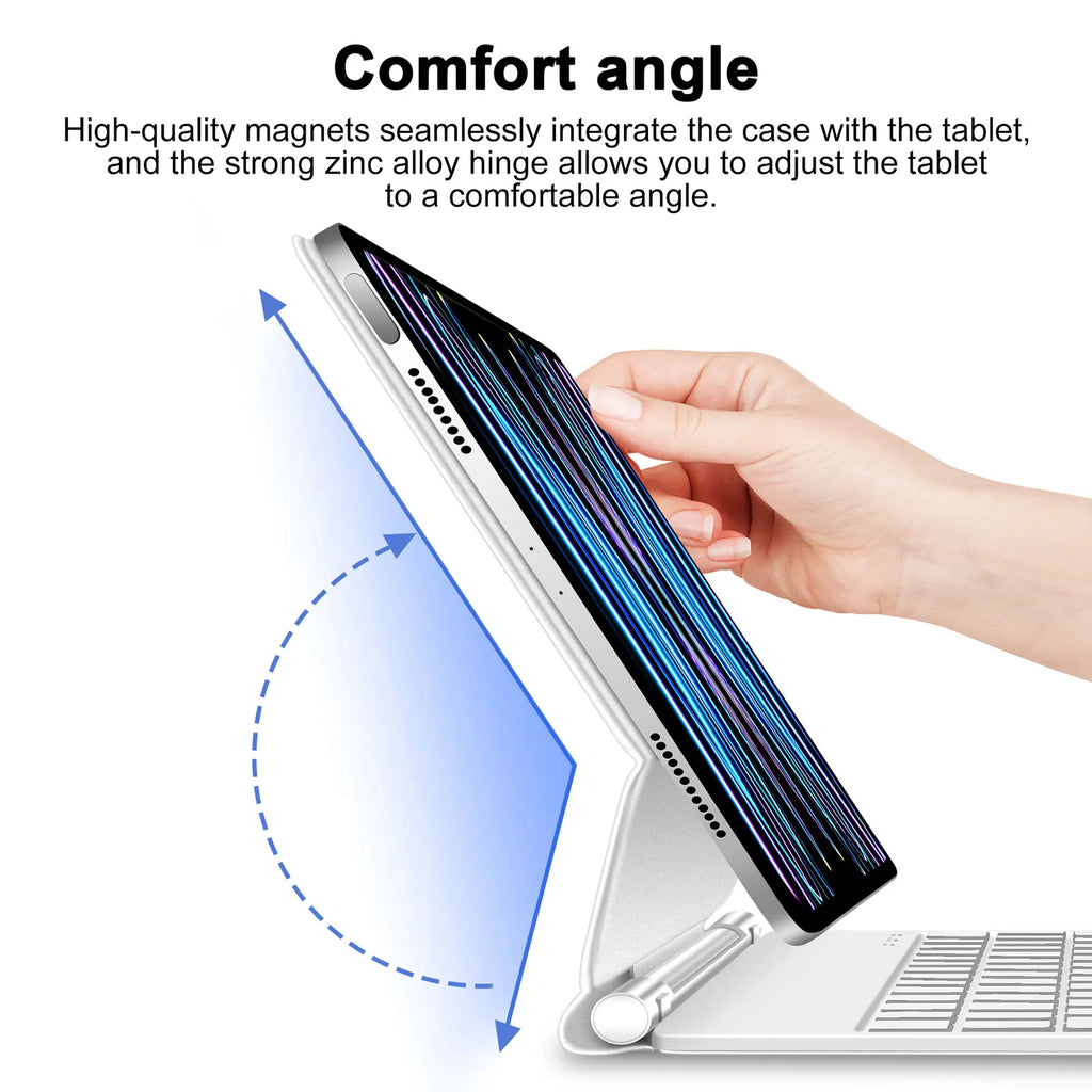 GOOJODOQ Magic Keyboard for iPad Pro 11 2024  Air 4 Air 5 Air 6 for iPad 12.9 10th Generation 6th 5th 4th 3rd Gen Cover Case