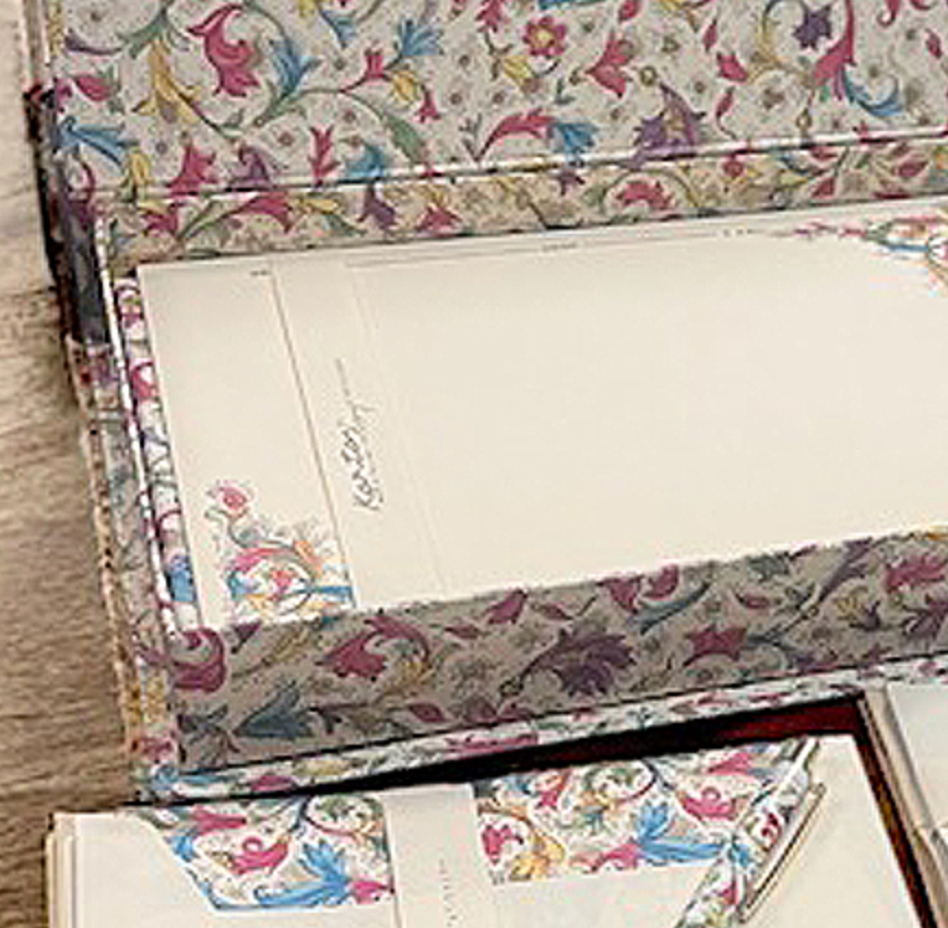 Italian Stationery Box Set Includes Pen - Florentine