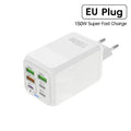 New 150W Fast Charger Mobile Phone Wall Adapter 3Type-C+3USB Multi Port Adapter Super Fast Charging for iPhone Samsung Huawei