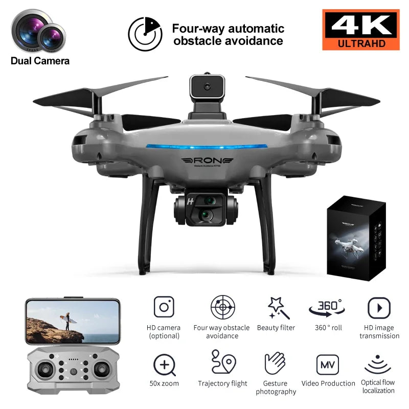 GISAEV Ky102 Drone 8k Profesional Dual-camera Aerial Photography 360 Obstacle Avoidance Optical Flow Four-axis Rc UAV 10000m