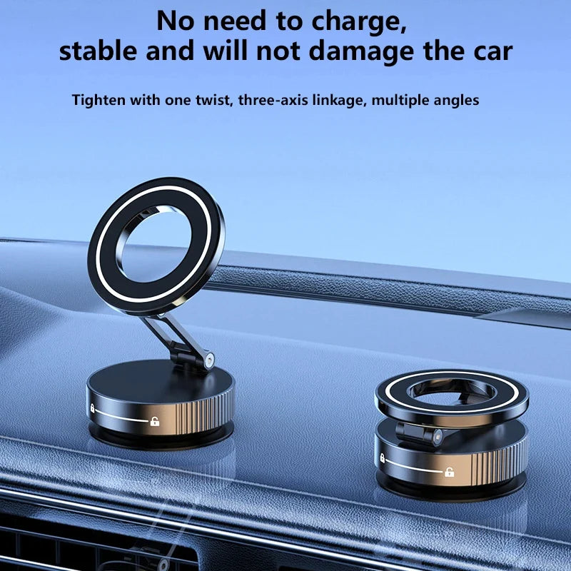 Xiaomi Vacuum Magnetic Car Phone Holder 360 ° Adjustable Suction Cup Phone Holder Magnetic Phone Holder Pocket Sized Foldable