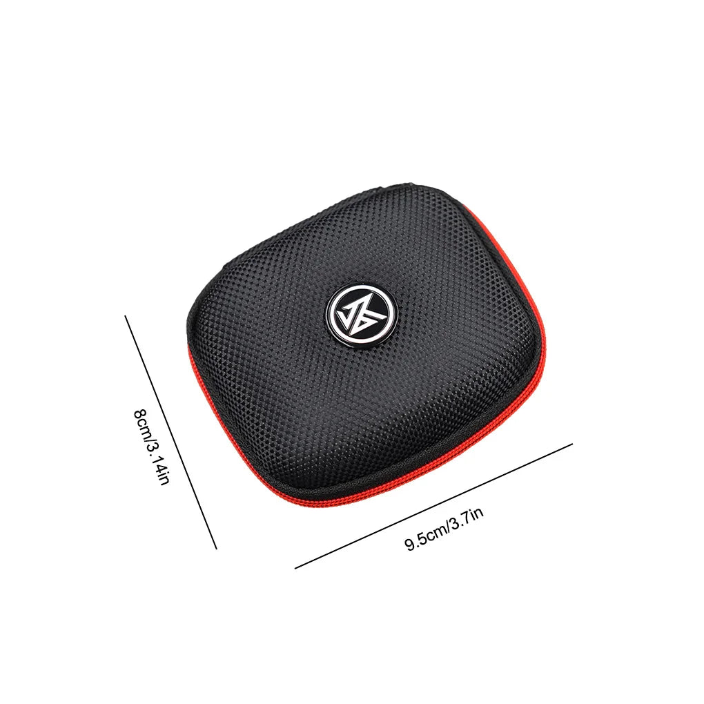 KZ Premium Earphone Storage Bag with Durable Square Headset Case for Indoor, Outdoor, and Travelling – Secure Zippered Earphones Storage Accessories