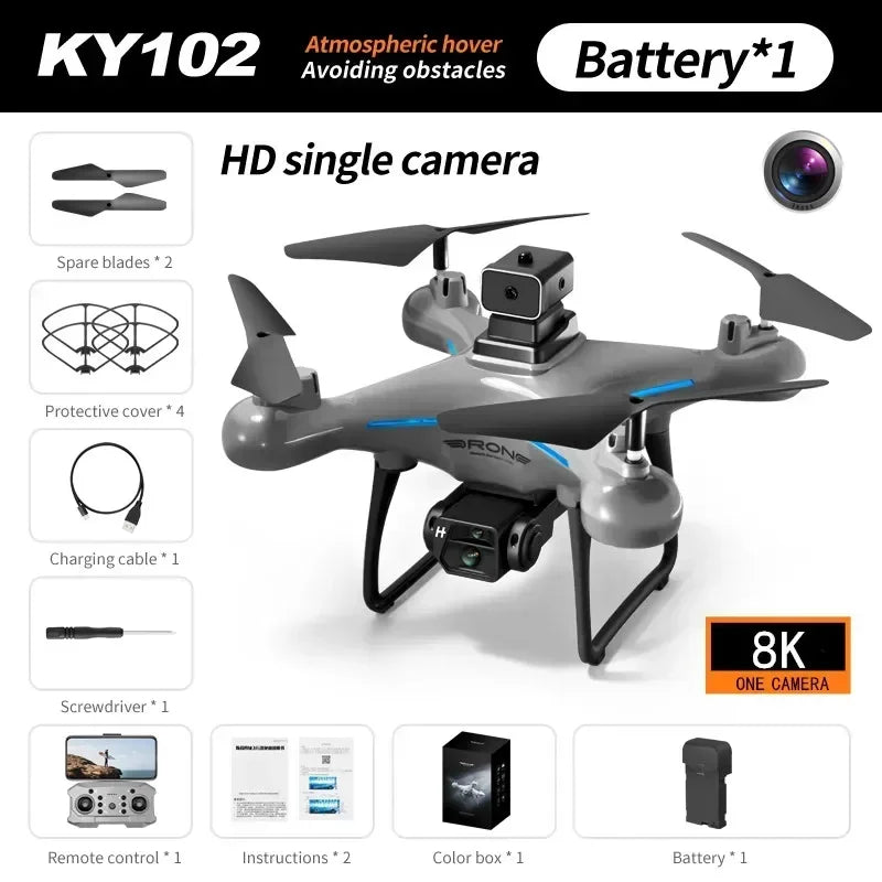 GISAEV Ky102 Drone 8k Profesional Dual-camera Aerial Photography 360 Obstacle Avoidance Optical Flow Four-axis Rc UAV 10000m