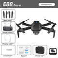 KBDFA E88 PRO Professional Drone HD Camera WiFi FPV Height Hold Foldable Remote Control Aerial Photography Quadcopter Toys Gifts