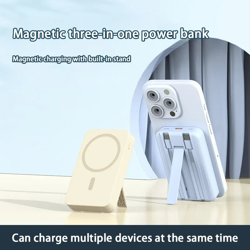 Xiaomi 100000mAh Power Bank Magnetic Wireless Fast Charging External Battery Pack Type-C Powerbank For IPhone16 Xiaomi SAMSUNG