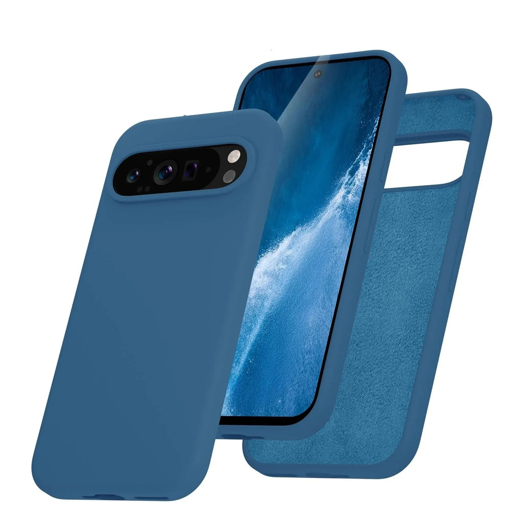 Fashion Liquid Silicone Case for Google Pixel 9 Pro XL 8A 7A 6A 5A Soft Skin Feeling TPU Cover for Google 9A 6 7 8 9 Pro 8Pro