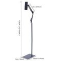 Universal Ipad Stand Floor Tablet Bracket Adjustable Flexible Rotation Phone Holder 360° rotating Stand Support 4.72-7.09in