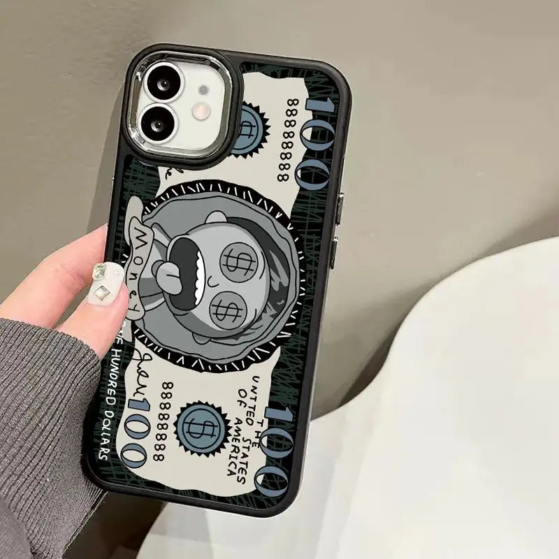Bank Note Money Fun High Quality Phone Case For iPhone 16 15 14 13 Pro Max 13 12 11 Pro X XR XS MAX 7 8 Plus Fashion Cover Y2k