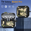 Stylish Camouflage Cover For Samsung Galaxy Buds 3 Pro Buds3 Pro Buzz 3 Pro Case With Lock Rugged Shell Armor Shockproof Sleeve