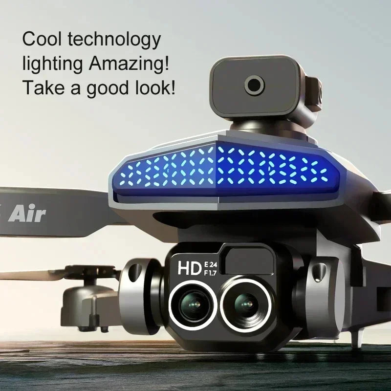 New D6 8K Drone Professional HD Dual Camera Optical Flow Localization Obstacle Avoidance WIFI FPV RC Foldable Quadcopter Toys