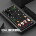 Cute Christmas Elk Snowman Phone Case For Samsung Galaxy S25 FE Cases S25 S24 S23 S21 Ultra S20 S24 FE S22 Plus Note 20 10 Cover