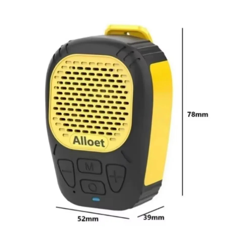 XICKU Wearable Bluetooth Speaker Magnetic Clip-On Wireless Waterproof Portable Sound Strap for Hands-Free Music Calls‌