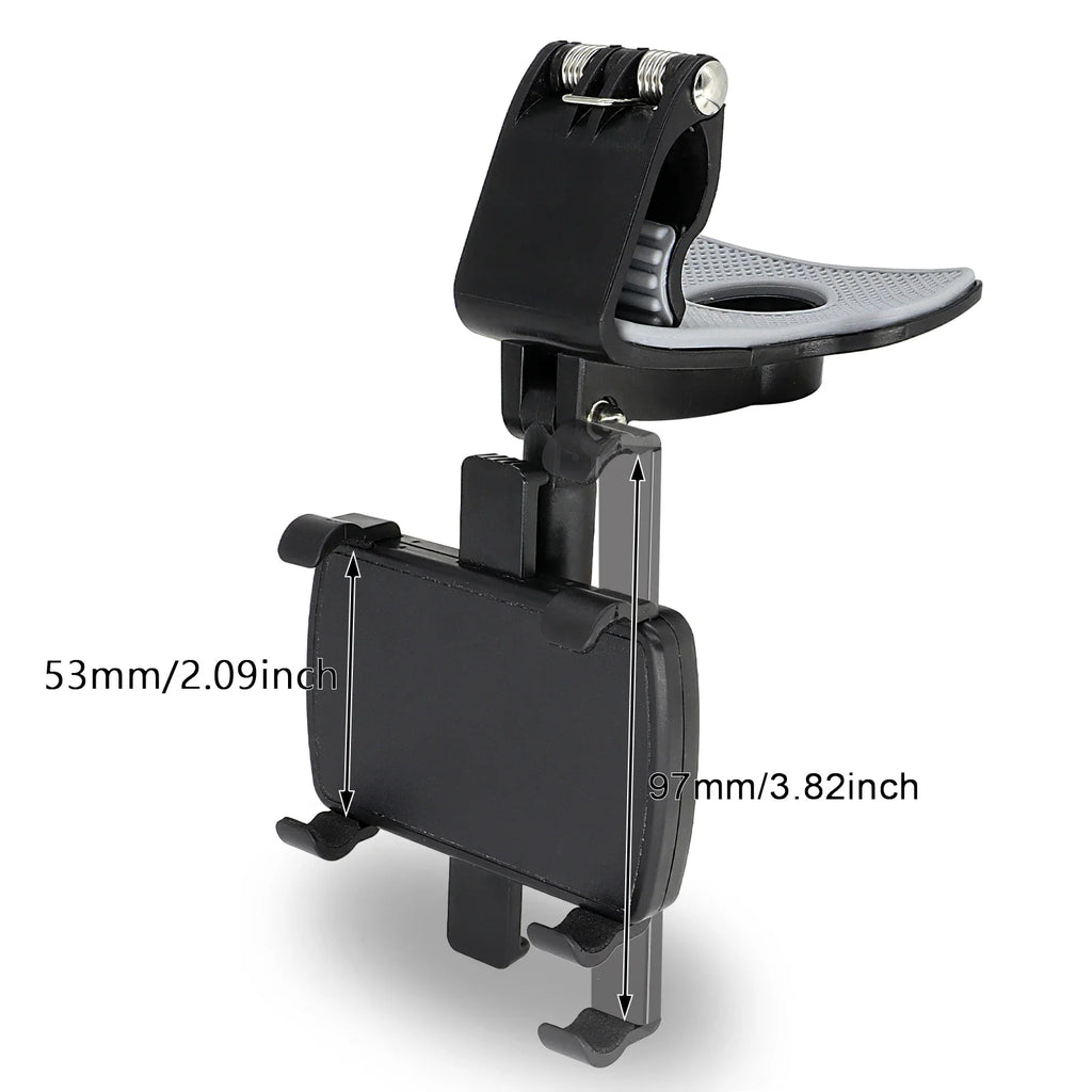 Mobile Phone Holder Dashboard Car Mount Dash 360° Rotation Stand Cradle Panel Multi-Functional Universal GPS Bracket Holder Clip