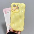 Fashion Meteorite Wave Bubble Silicone Phone Case For iPhone 16 15 Plus 14 13 12 11 Pro Max Luxury Wavy Candy Shockproof Cover