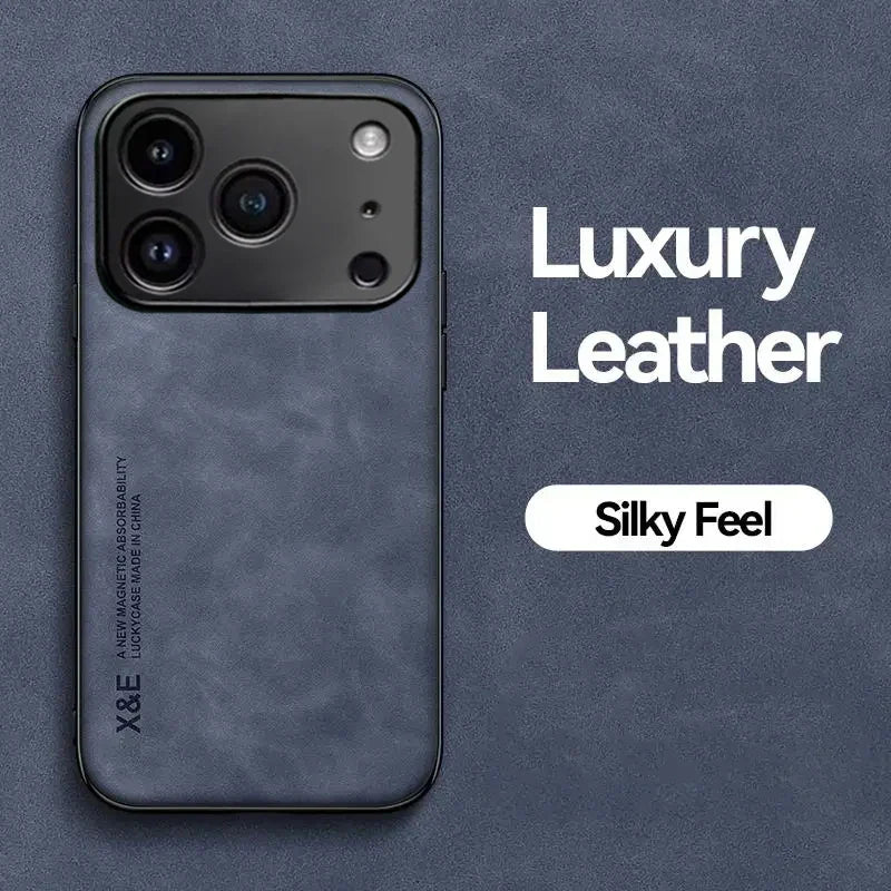 Luxury Leather Phone Case For iPhone 17 16 15 14 11 13 12 Pro Max 17 Air 16e 13 Mini Shockproof Cover For iPhone 15 14 16 Plus