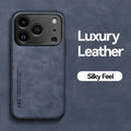 Luxury Leather Phone Case For iPhone 17 16 15 14 11 13 12 Pro Max 17 Air 16e 13 Mini Shockproof Cover For iPhone 15 14 16 Plus
