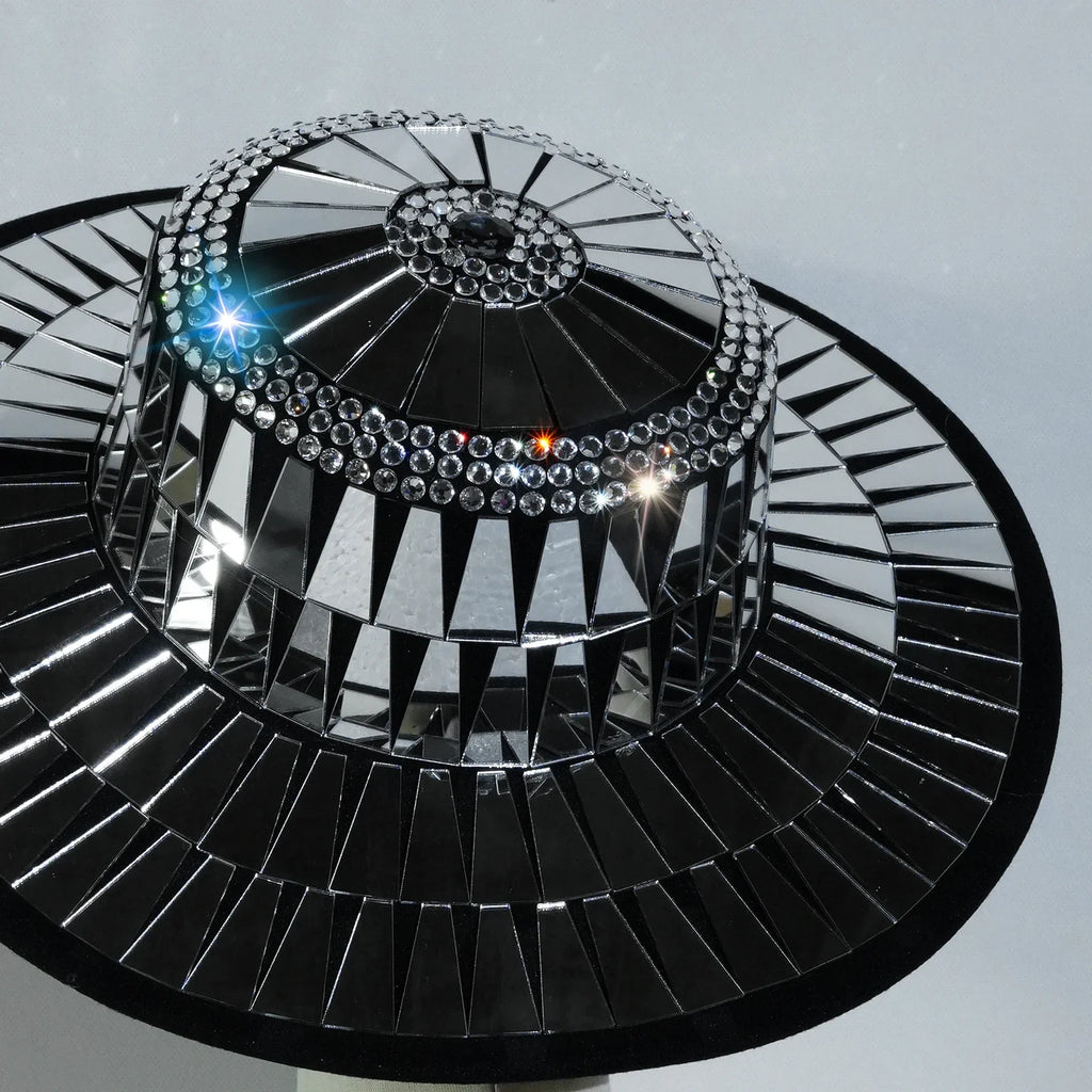 Jazz Mirrored Drag Queen Showgirl Hat