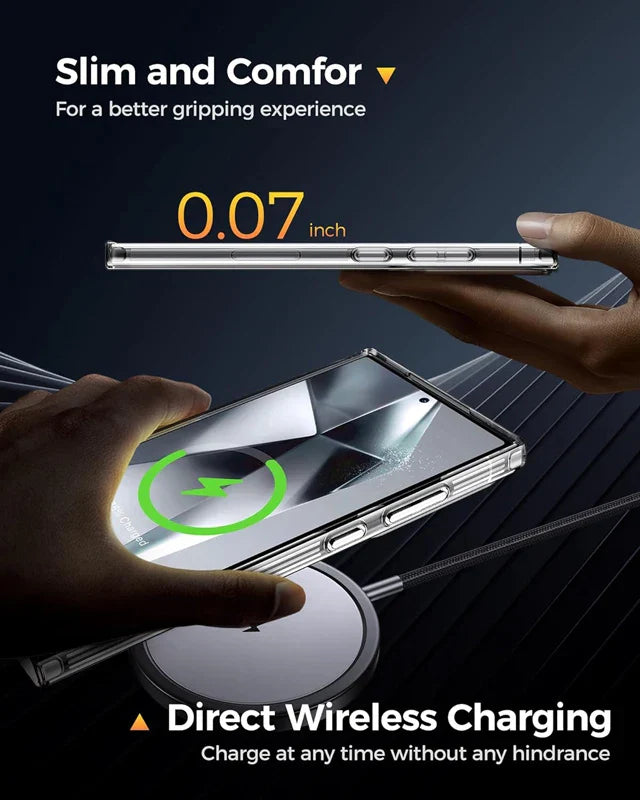 Original Clear Silicone Case For Galaxy Samsung S25 S24 S23 S22 S21 Ultra FE Plus Ultra Thin Crystal Soft TPU Cover A55 A35 A25
