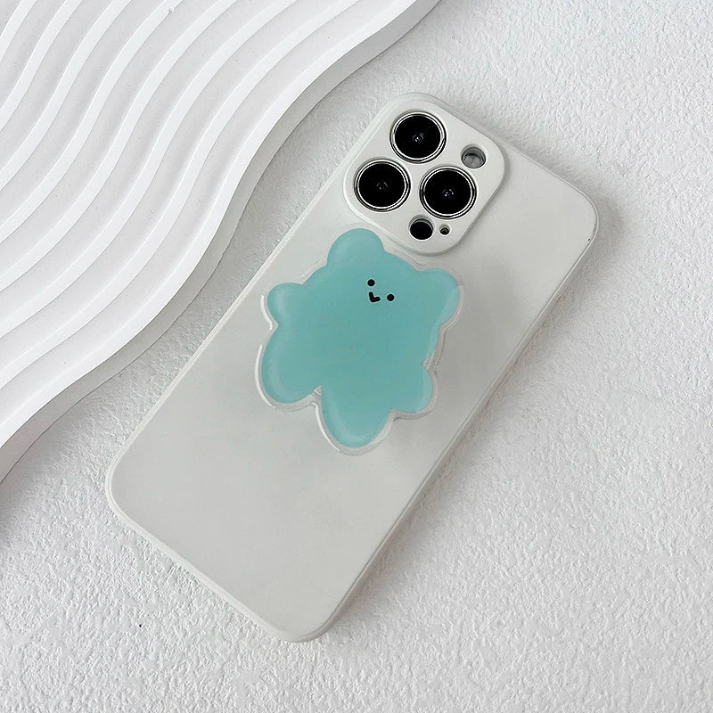 Acrylic Material Cartoon Cute Bear Design Phone Holder Foldable Grip