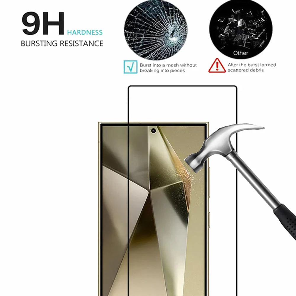 Tempered Glass For Samsung Galaxy S25 S24 Ultra Screen Protector & Camera Film Samsung S24 Ultra Front Glass S25 Plus Film